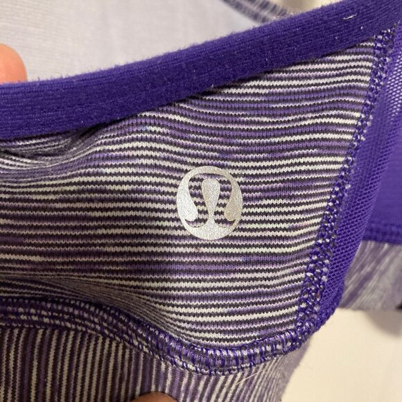 #181 Women's Lululemon Workout Yoga Bra Top, Purple, Size 6 - Picture 2 of 5